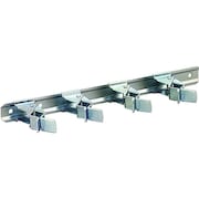 CRAWFORD Tool Storage Clip Bar, 4Compartment, Steel SG4